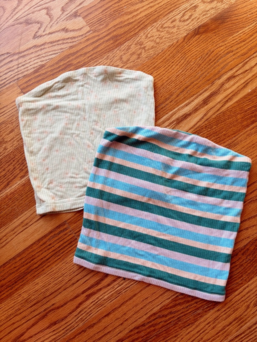 American Eagle Outfitters Ribbed Tank Top in Teal, Light Blue, Pink Set